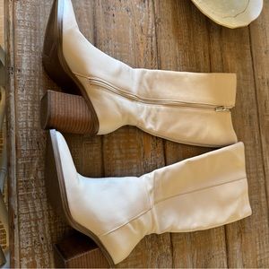 Steve Madden Cream boots. Size 7 medium. Worn once